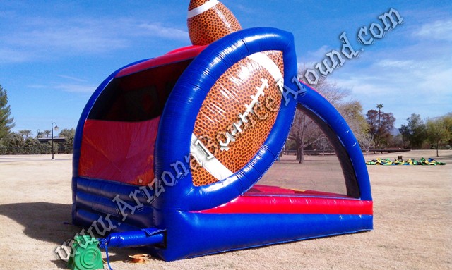Inflatable football throwing game rental Phoenix Arizona